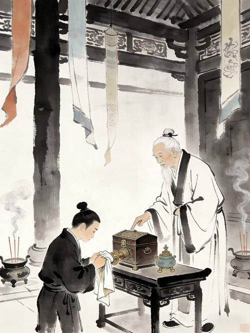 Master teaching disciple