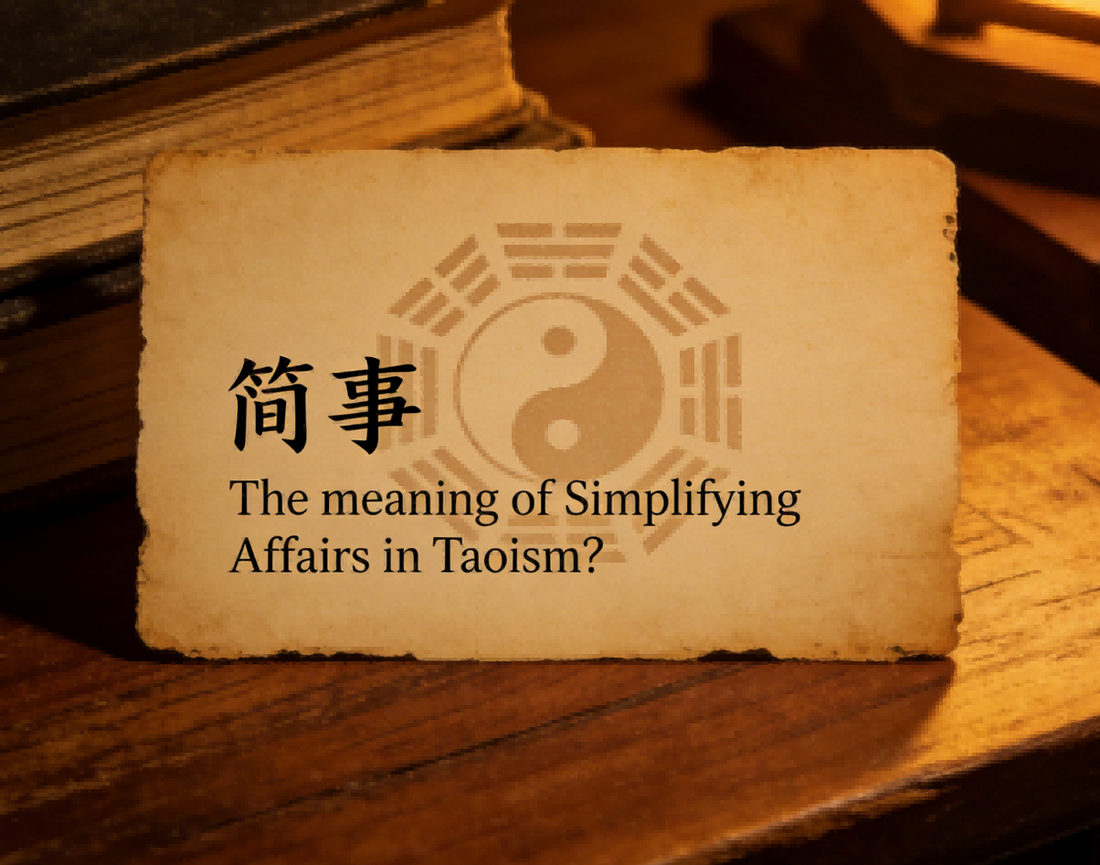 The meaning of Simplifying Affairs in Taoism