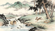 Taoist cultivator in spontaneous meditation — water and fire naturally ascending and descending without technique