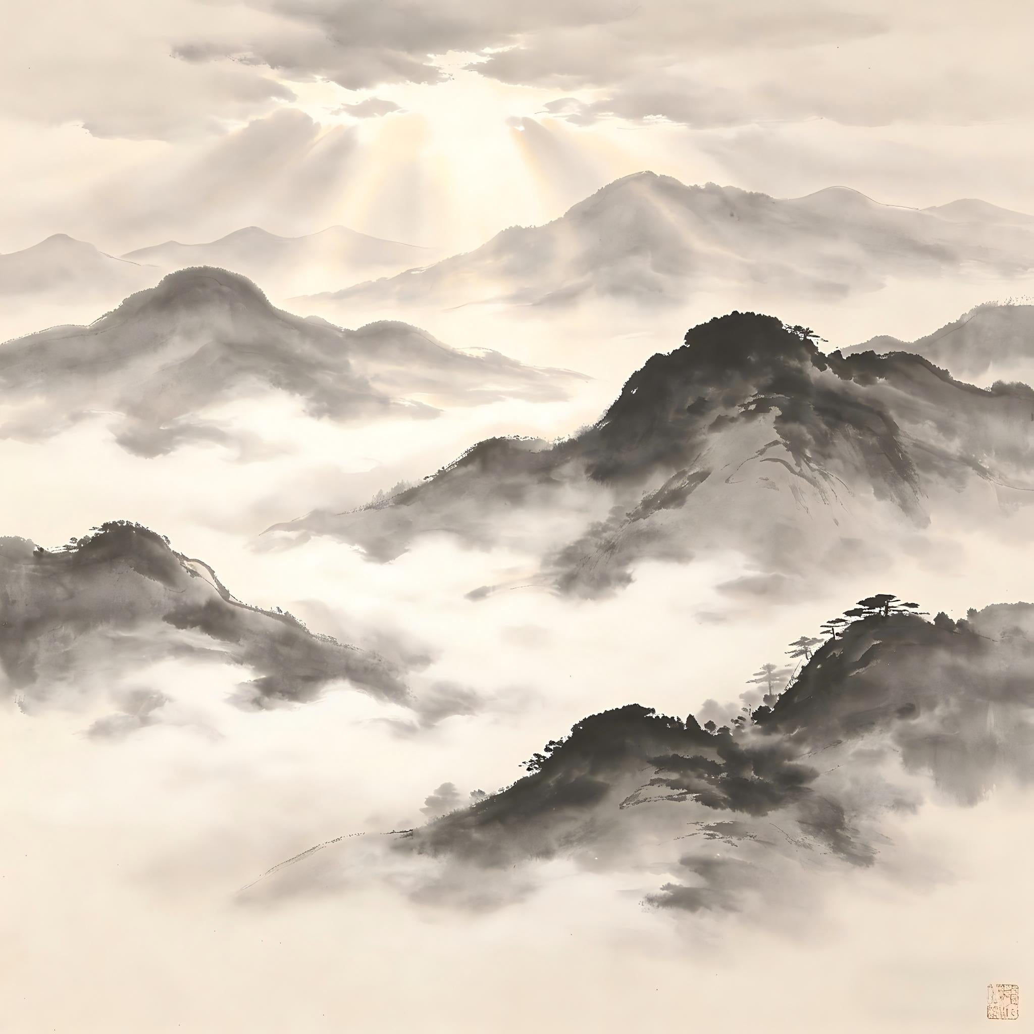 Supreme radiant pure land with boundless luminosity, representing Tianzun Tu the Celestial Worthy Land
