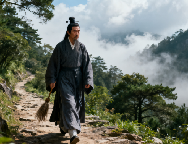 Wang Ningsu 王宁素 — Taoist hermit of Taoyuan Cave, Mount Luofu, Song Dynasty
