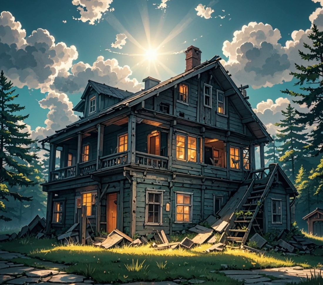 What does it mean to dream of living in a dilapidated house?