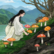 What does it mean when a woman dreams of picking wild mushrooms?