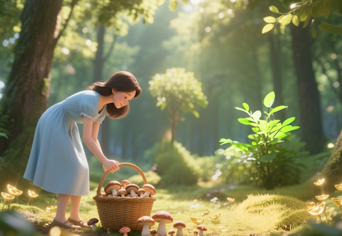  What is the omen of dreaming about picking mushrooms?