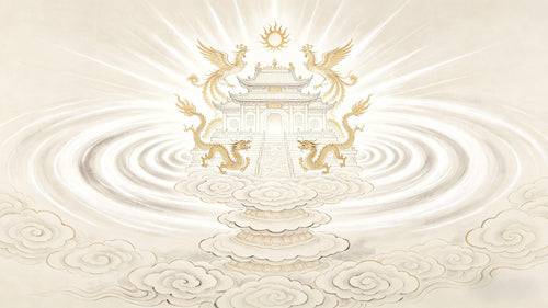 The Jade Pure Realm of Qingwei Tian — supreme celestial palace formed from primordial Shi Qi