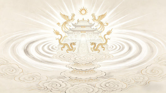 The Jade Pure Realm of Qingwei Tian — supreme celestial palace formed from primordial Shi Qi