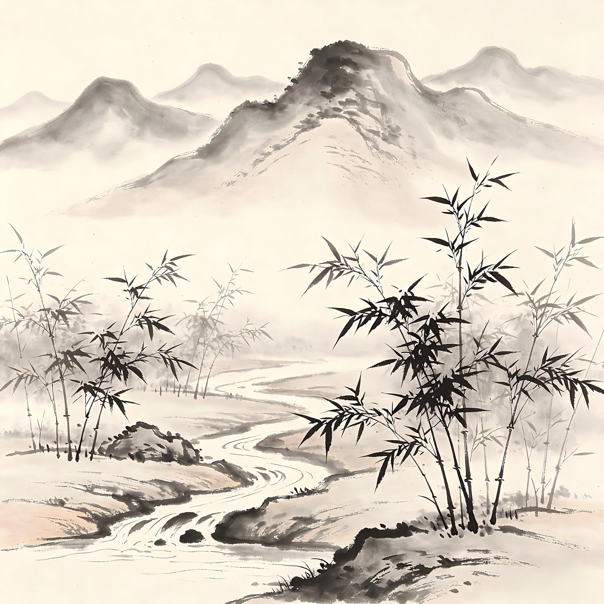 Ethereal realm of flowing qi and luminous void, representing Zhenren Tu the Taoist Perfected Land