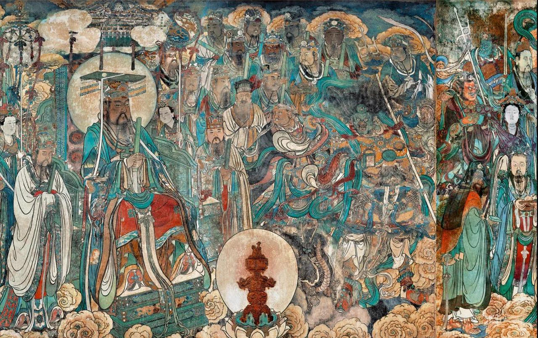 All sentient beings together - humans deities spirits animals unified by Qi