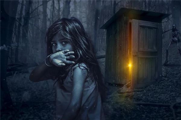 Woman dreaming of a ghost child, a dream interpretation illustration