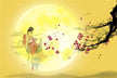 梦见嫦娥 - Dreaming of Chang E the Moon Goddess dream illustration