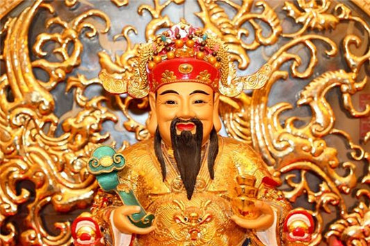 Dreaming of the God of Wealth - Taoist dream interpretation illustration
