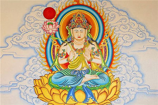 Dreaming of Worshipping a Bodhisattva 梦见拜菩萨 — classical Chinese dream interpretation illustration