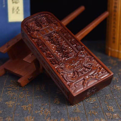 Taoist Ritual Implements Thunder struck Jujube Wood Five Thunder Command Plaque Token - View 3