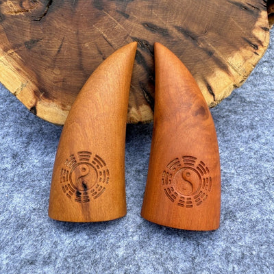 Daoist Thunderstruck Jujube Wood Bagua TaiJi Divination Set
