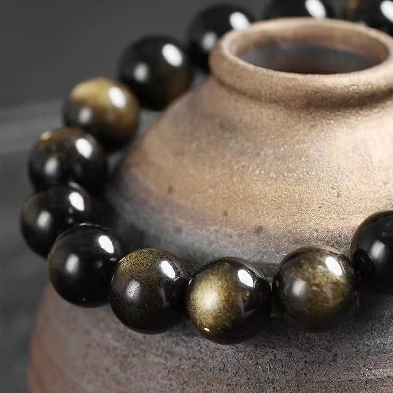 Gold Obsidian High-Energy Field Protective Bracelet