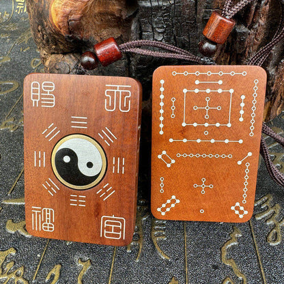 Consecrated Jujube wood Ziwei taboo Taiji Talisman