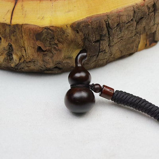 Talisman of Fortune & Harmony: Celestial Seal Gourd Pendant