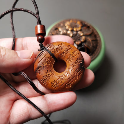 Thunder-Jujube Amulet Pendant Bagua Energy
