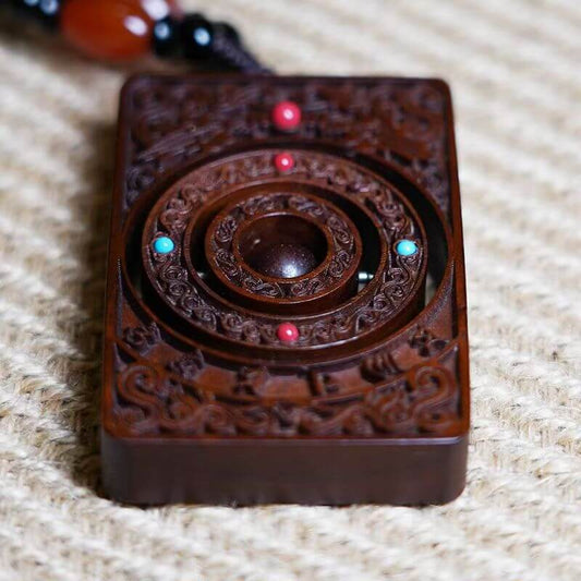 Thunderstruck Jujube Wood Amulet for Good Fortune & Protection