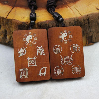 Consecrated Silver-Inlaid Taoist Peace Plaque